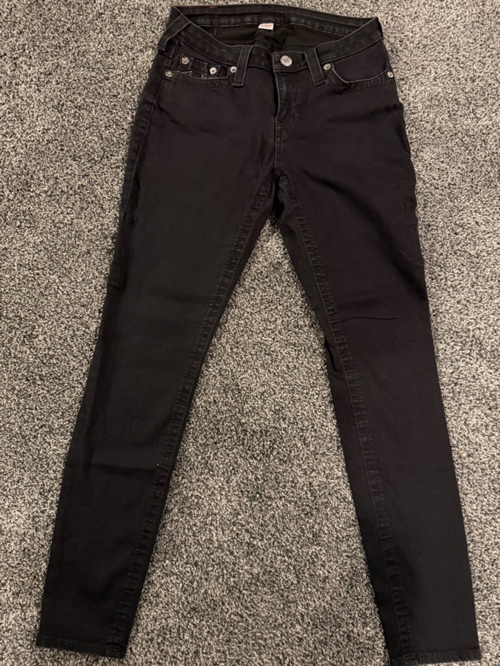 True Religion Women’s Black High-Rise Skinny Jeans